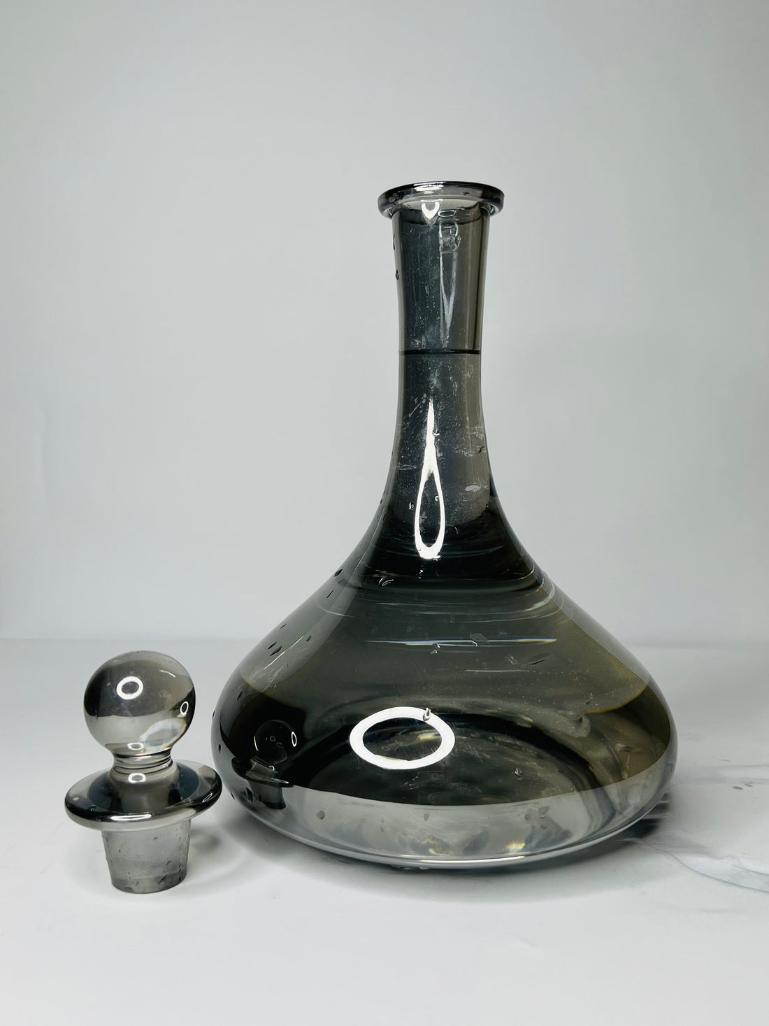 Vintage Smoked Glass Water Set