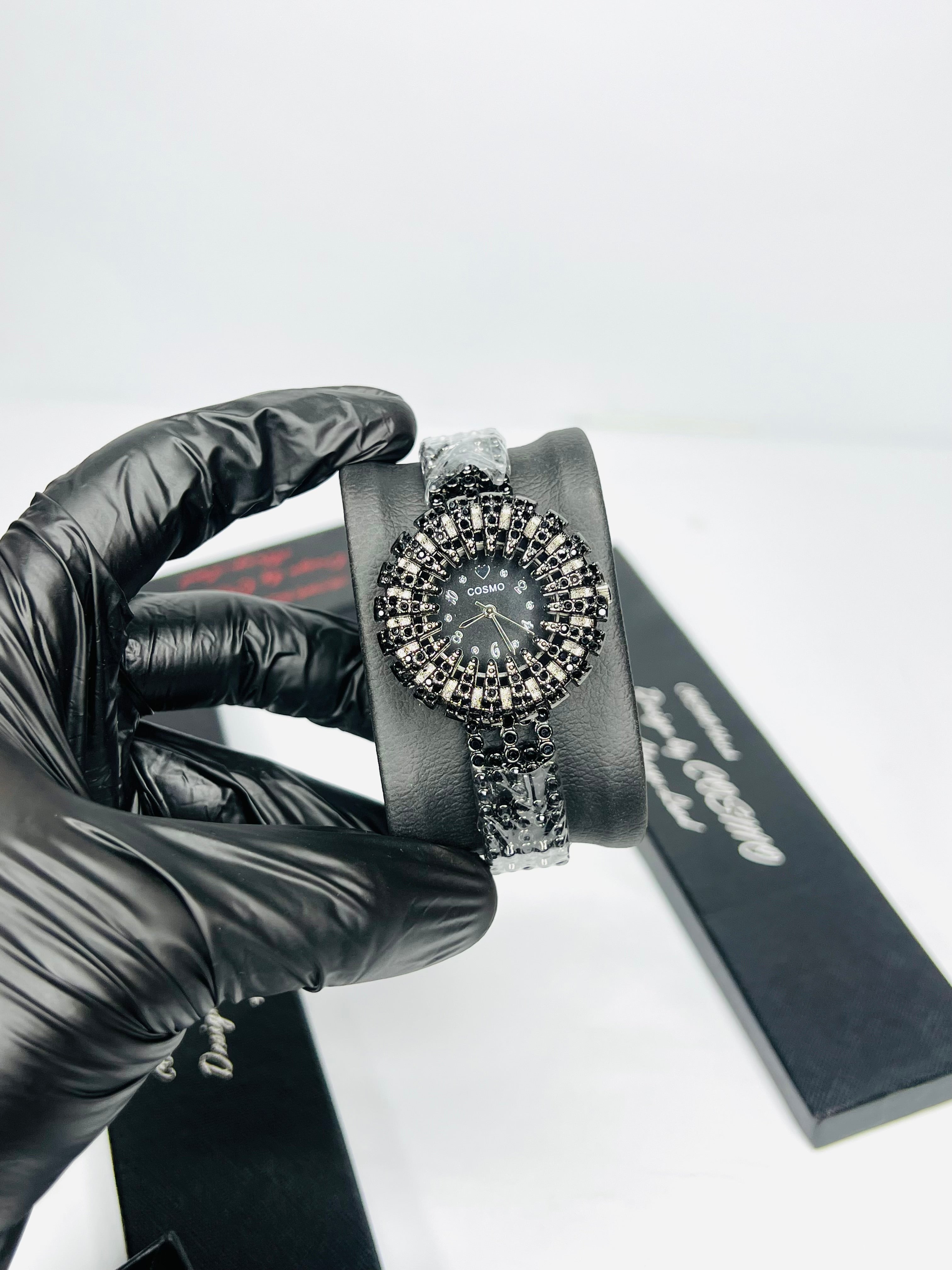 Diamond Studded Black Sunray