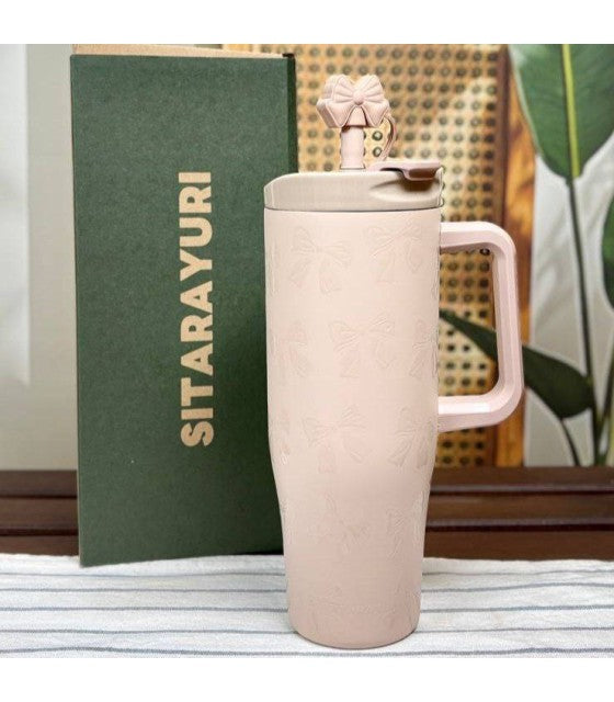 SITARAYU Embossed Bow Tumbler