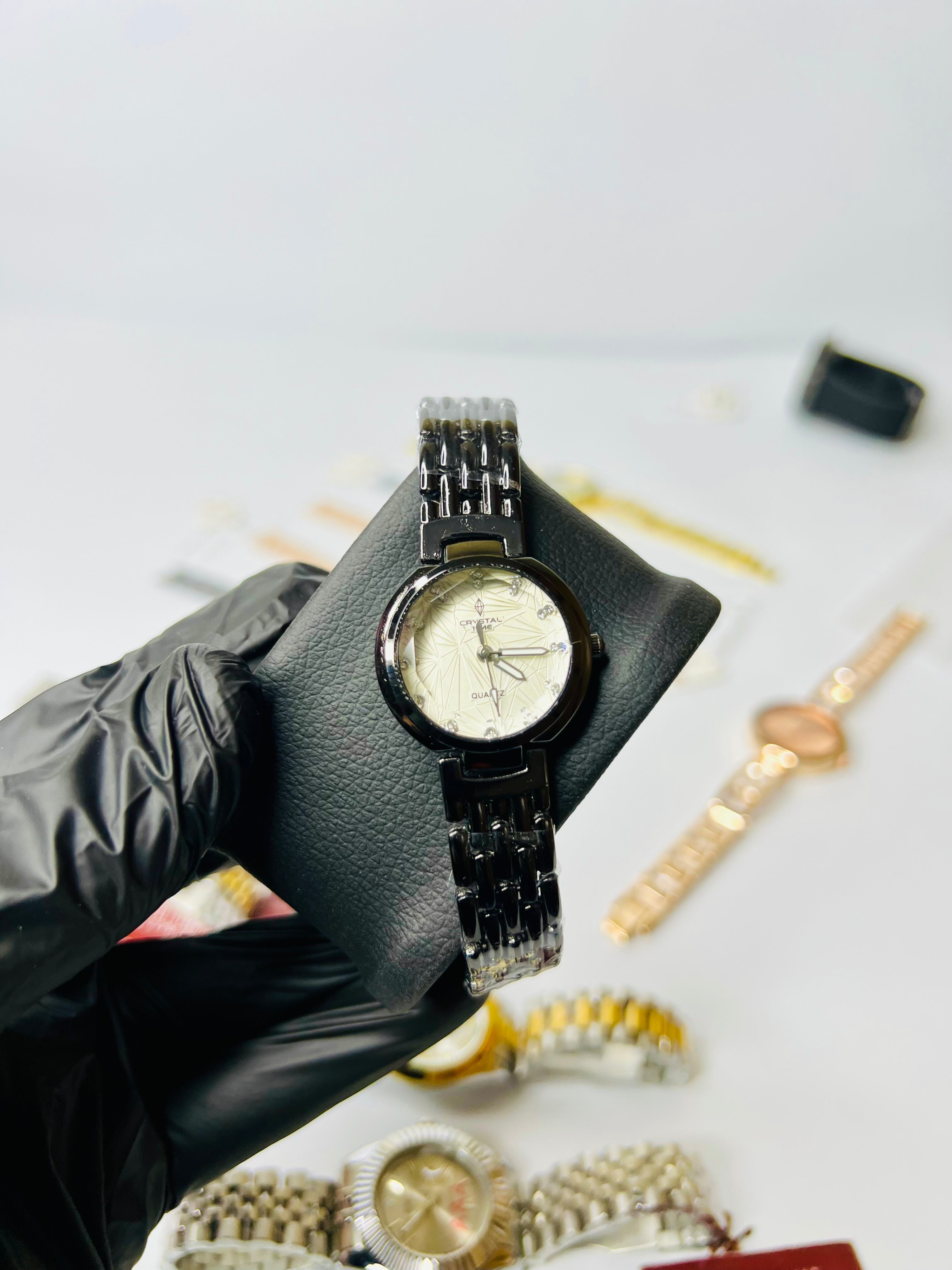 Black Crystal Time Quartz