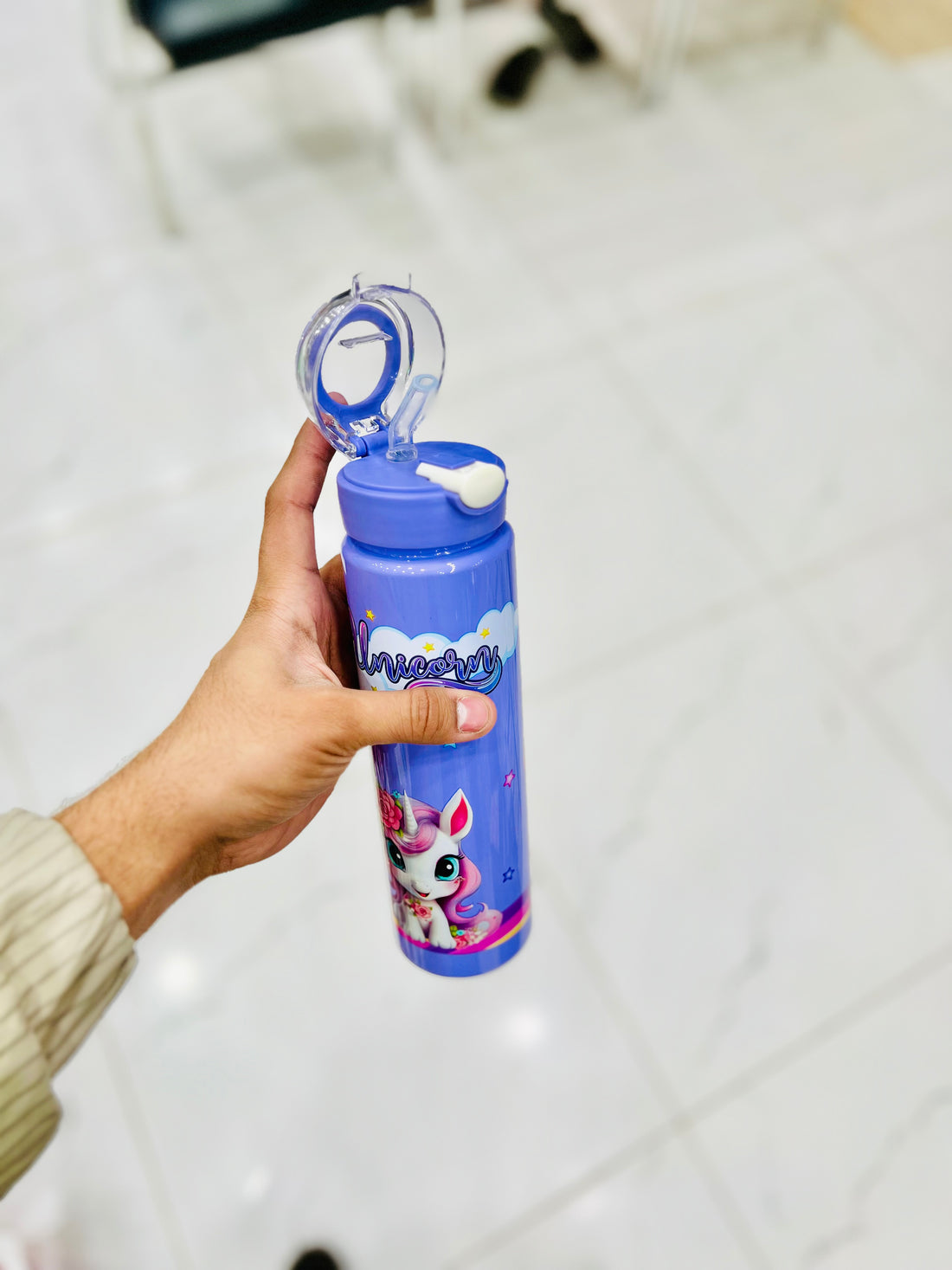 “UNICORN” Kids Water Bottle ( Purple )