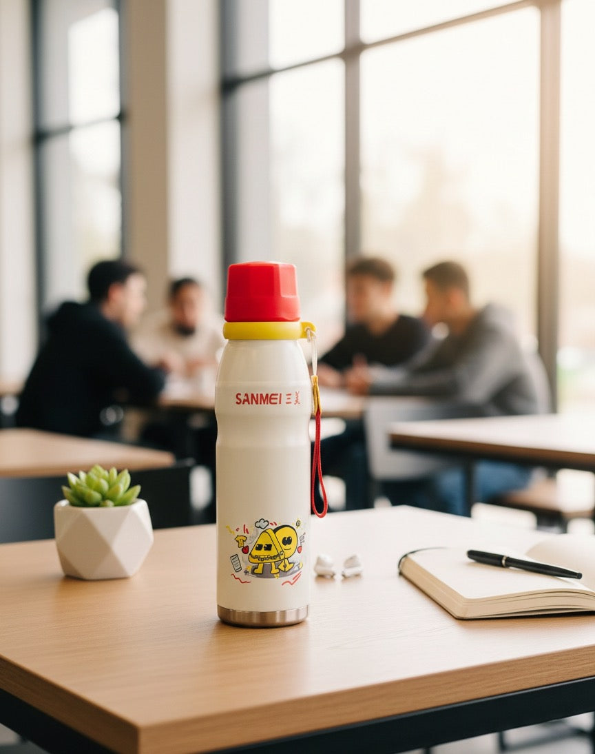 SANMEI Vacuum Insulated Water Bottle 600ML