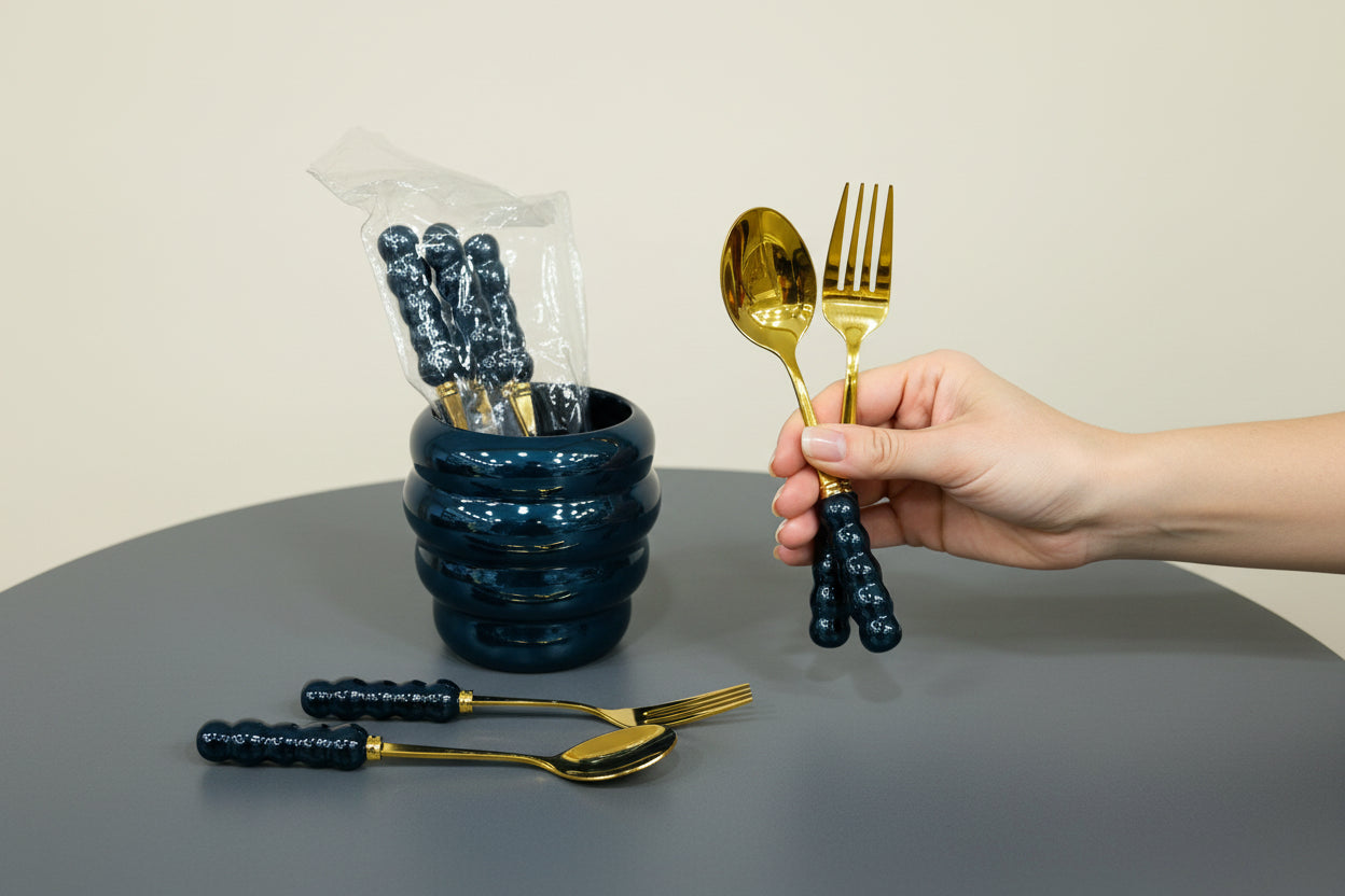 Ceramic Bubble Style Cutlery