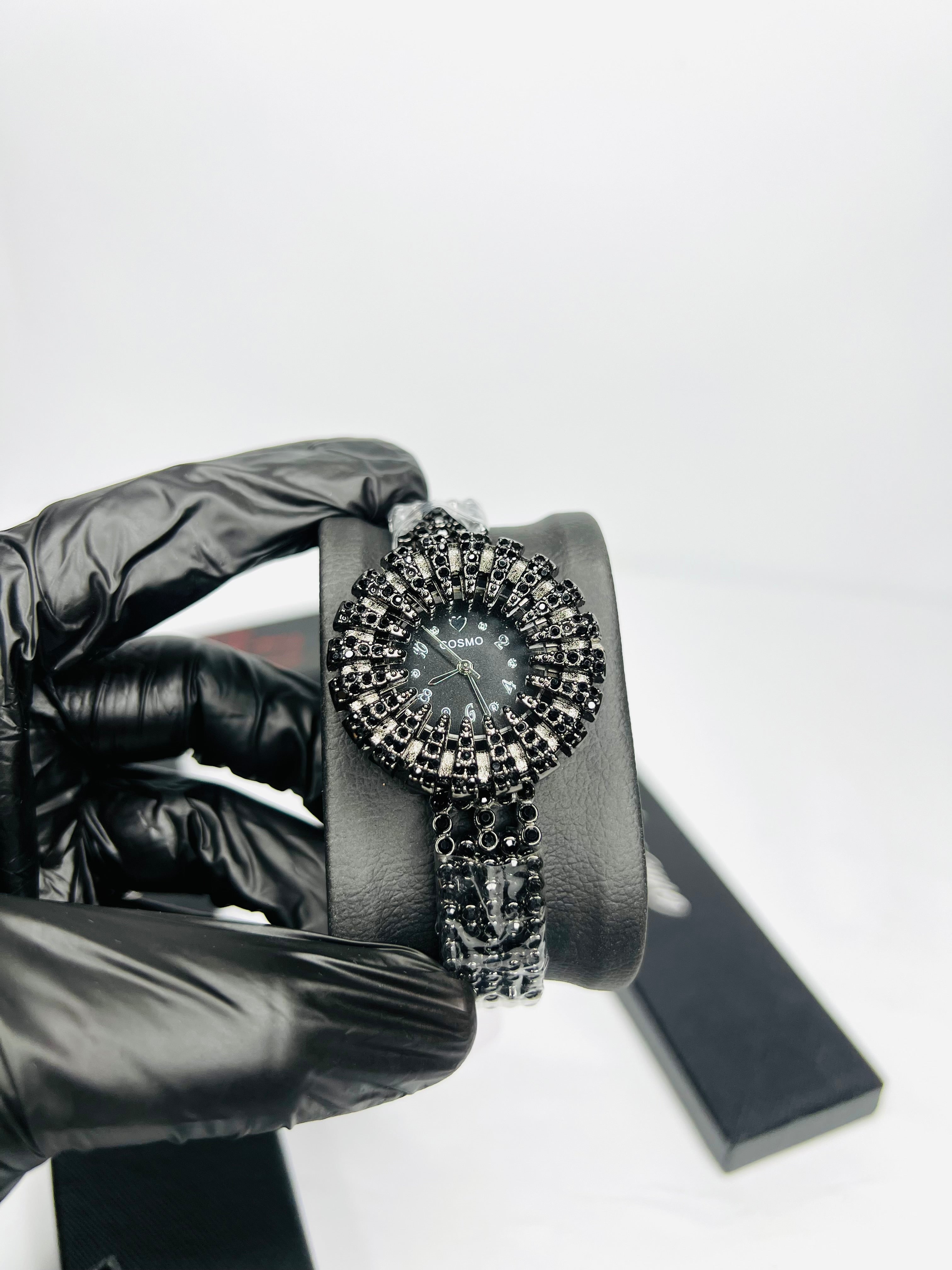 Diamond Studded Black Sunray
