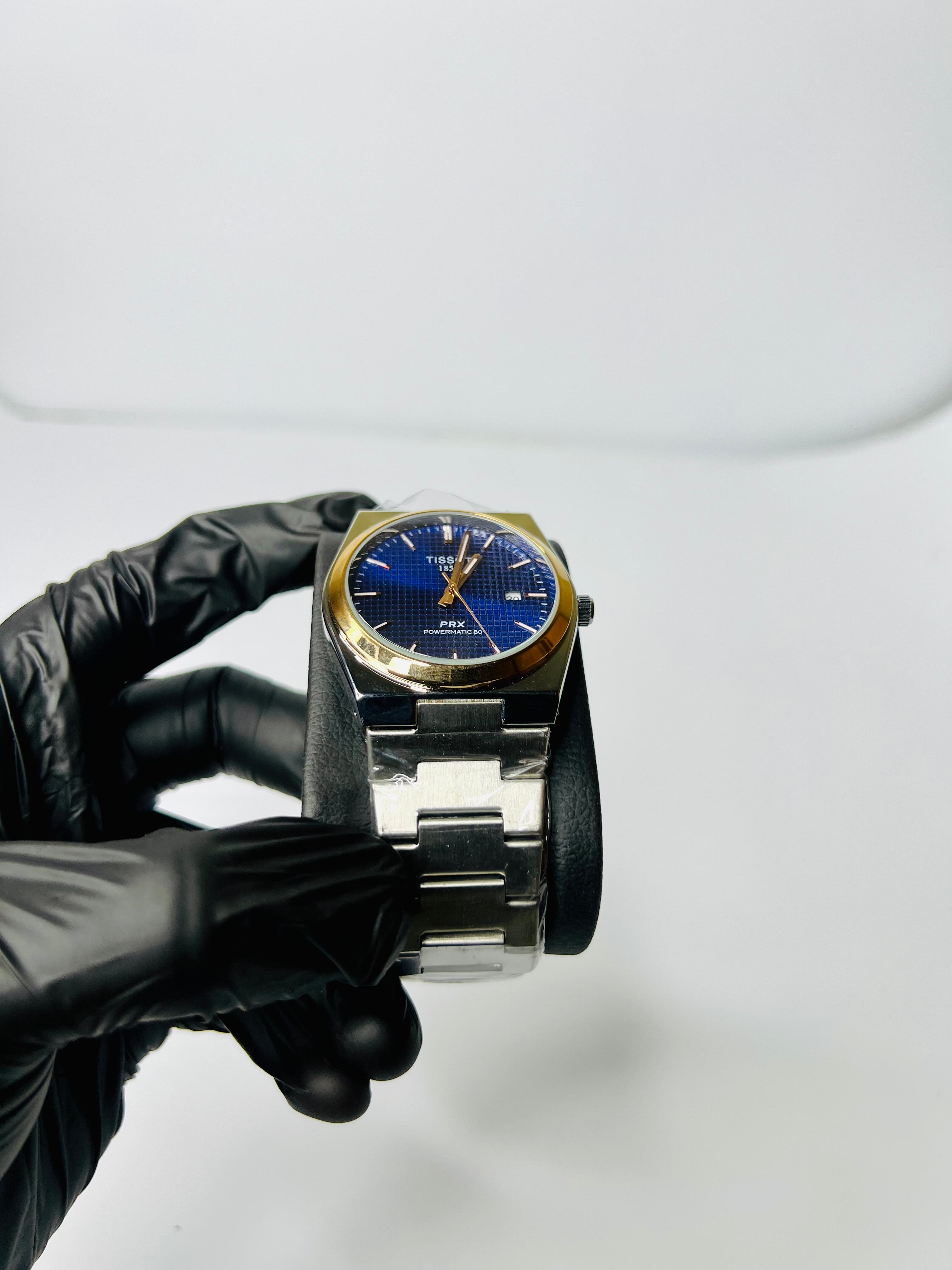Tissot Prx 1853 Silver Chain With Blue Dial