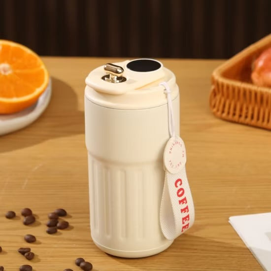 Smart Insulated Coffee Mug With Led Temperature Display On The Lid