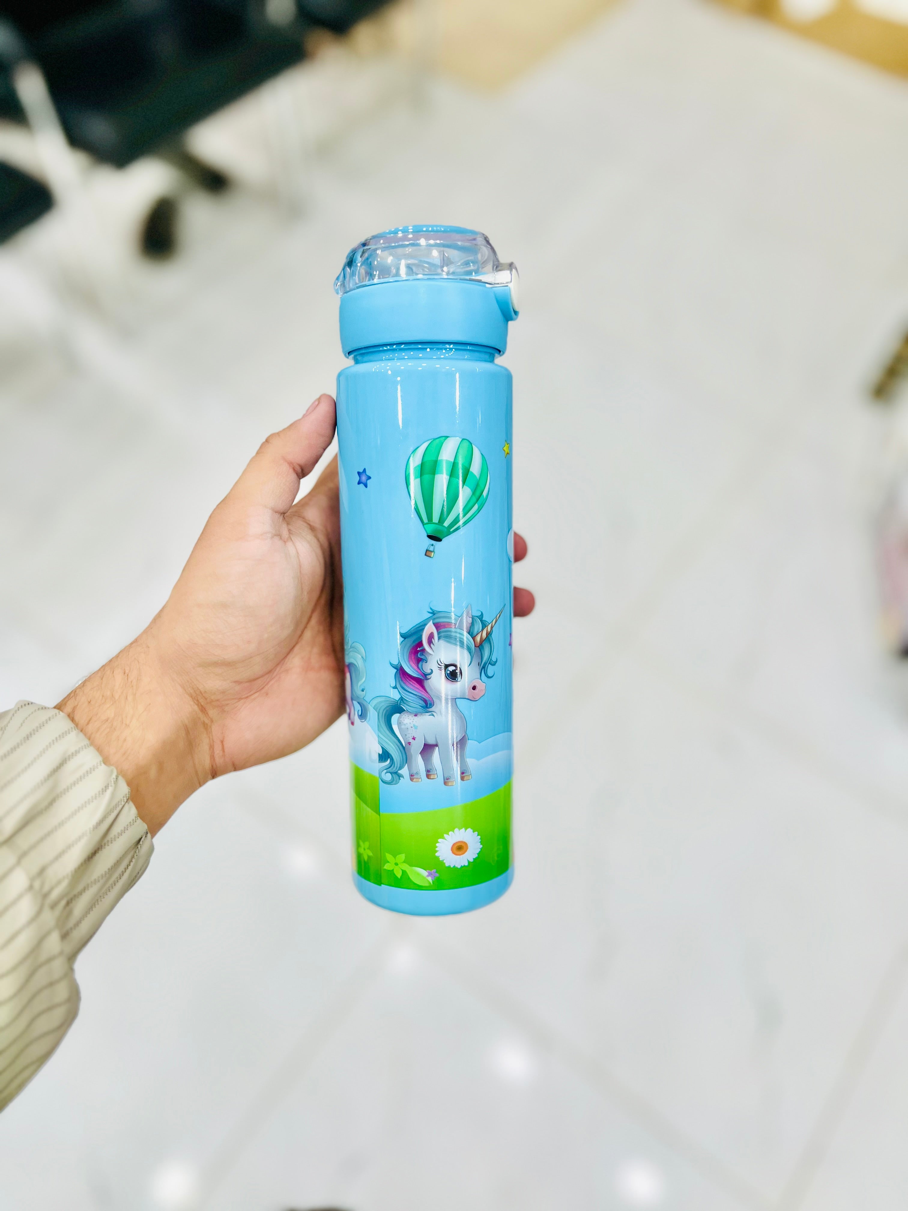 “UNICORN” Kids Water Bottle ( Blue )