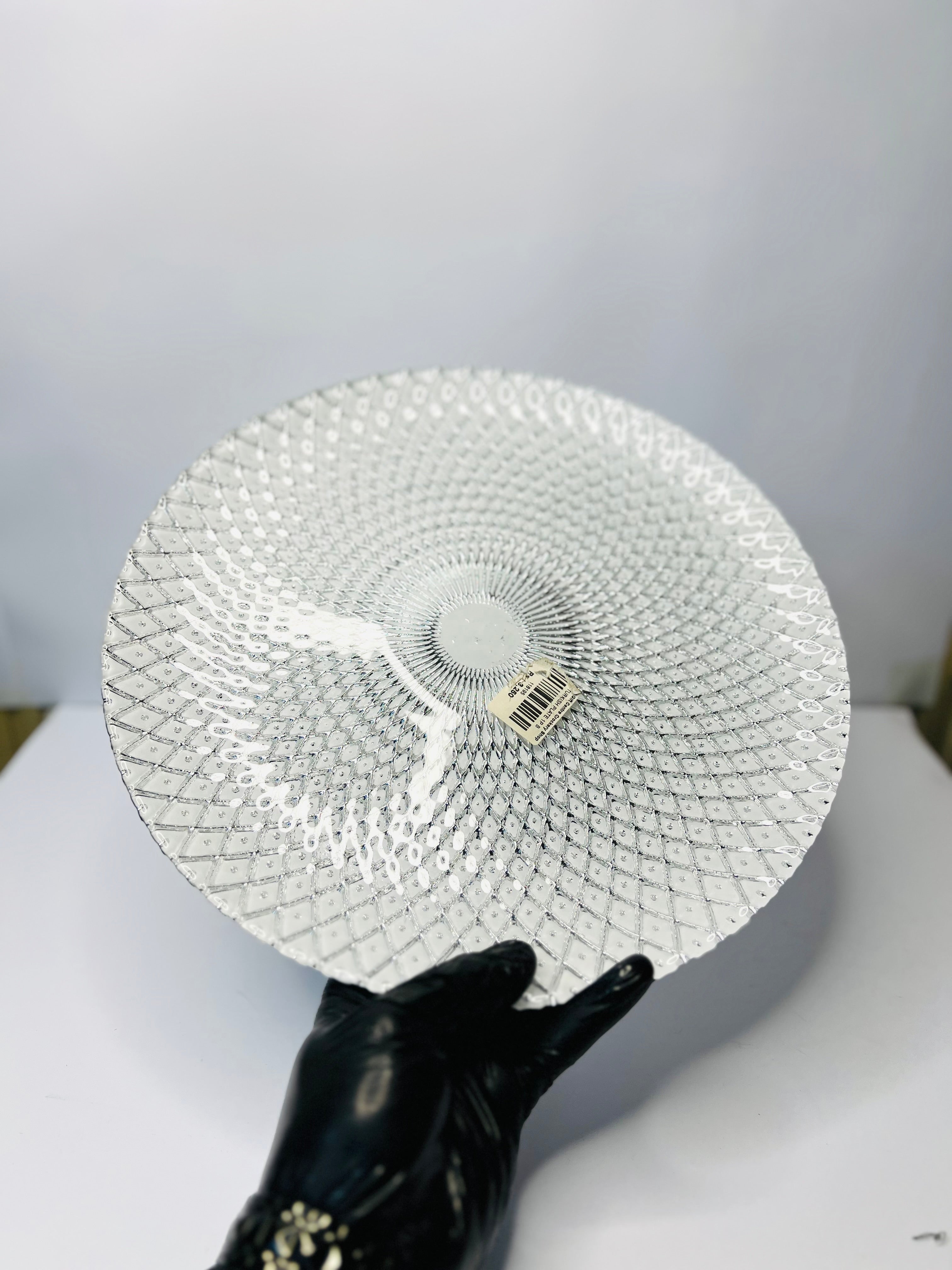 Mandala Glass Charger Plate