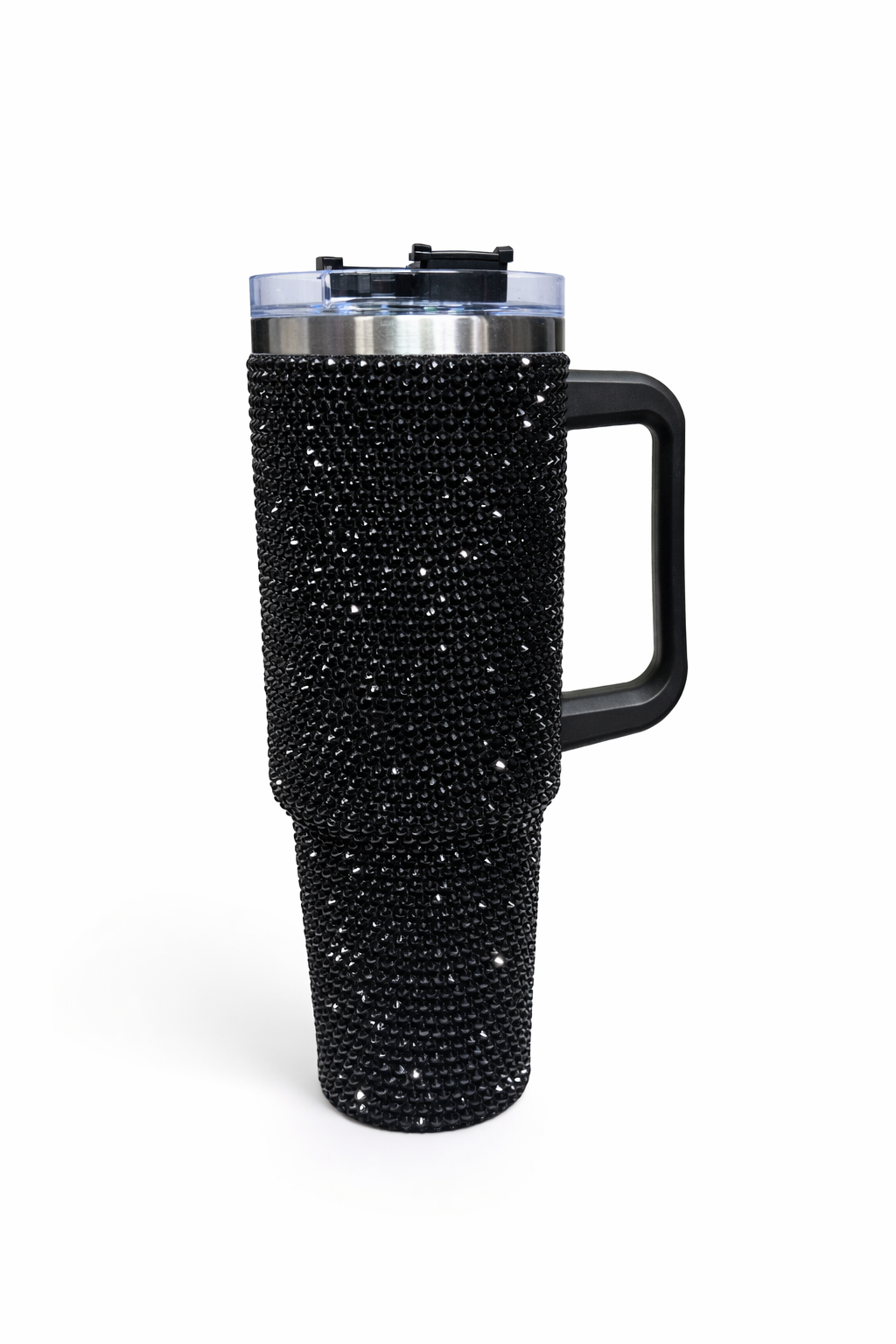 Studded Tumbler with Handle, Lid, and Straw - Insulated Stainless Steel Water Cup for Women