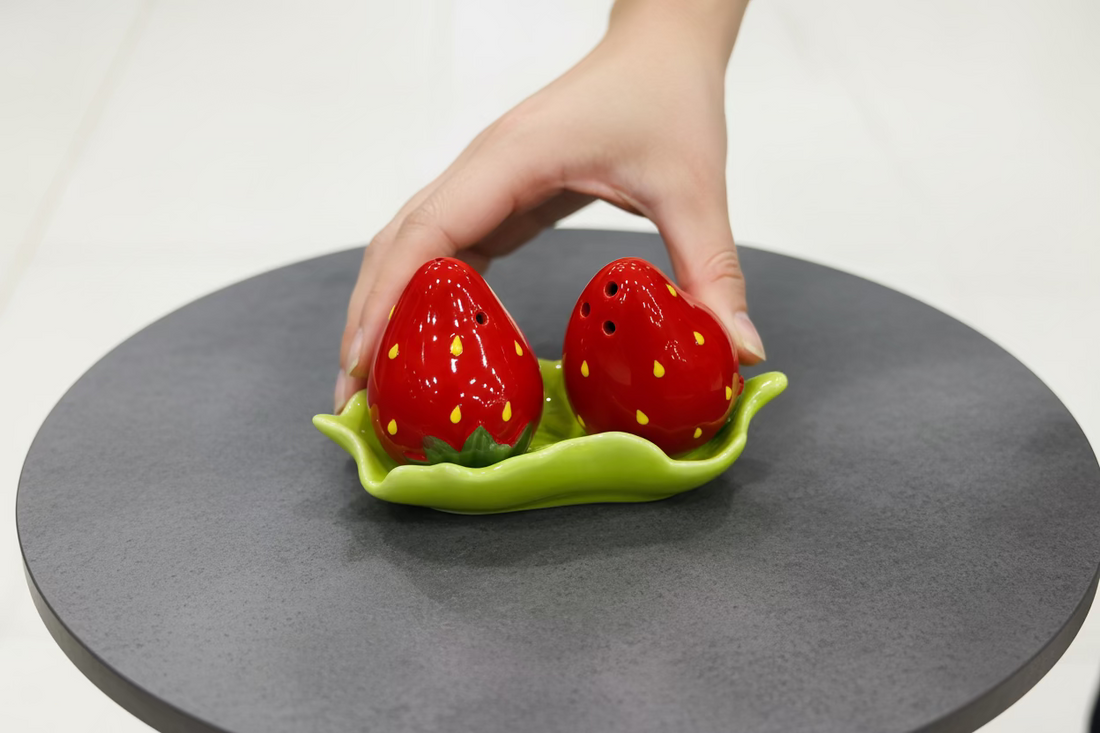 Ceramic Fruit Salt & Pepper Shakers