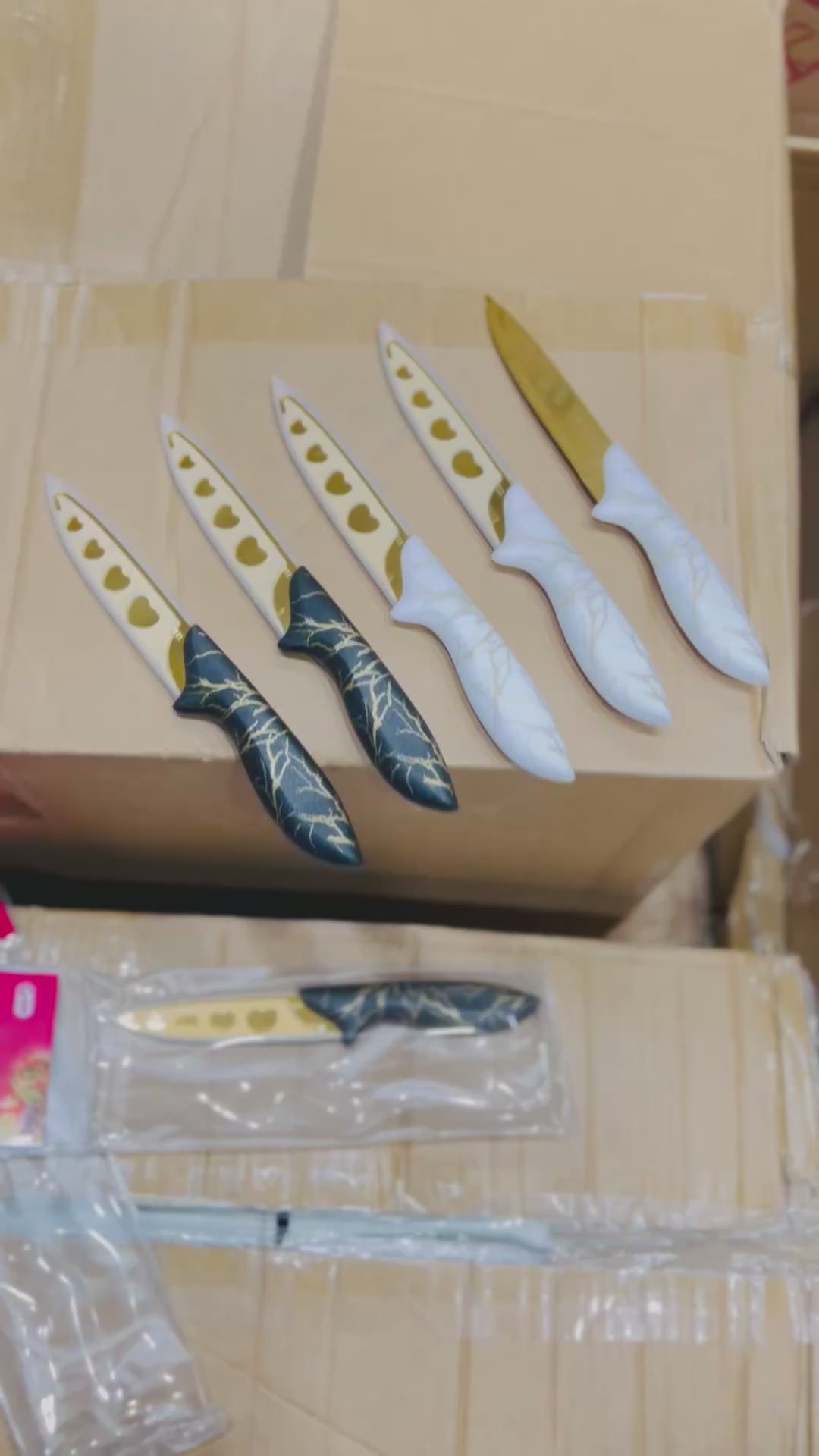 Marble Style Knifes (Pack Of 3 Pcs)